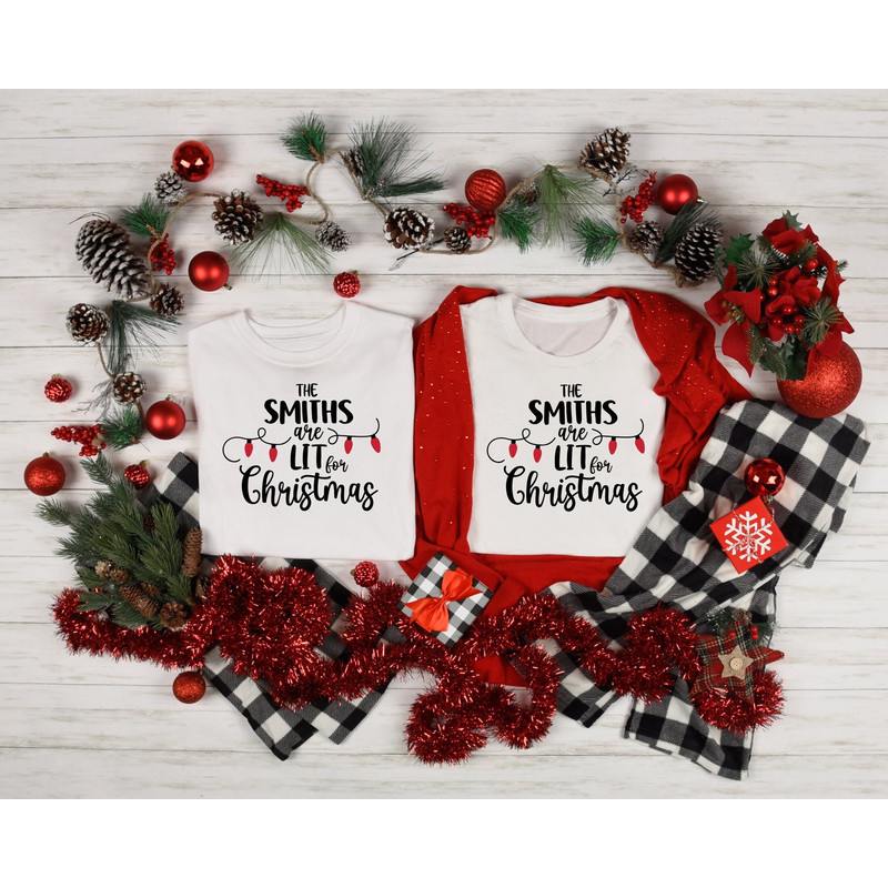 Custom Family Lit For Christmas Shirt, Christmas Gifts, Family Shirt, Christmas 2022 Custom Shirt, Christmas Tee, Merry Christmas, Family.jpg