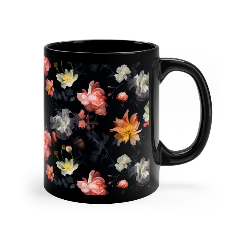 Pastel Floral Coffee Mug Pretty Flowers Mug Beautiful Flower Pattern Tea Cup Floral Coffee Mug Pretty Botanical Tea Cup Wildflowers Mug Gift 4.jpg