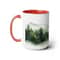 Pine Trees Coffee Cup Evergreen Forest Tea Mug Forest Landscape Mug Nature Inspired Drinkware Nordic Evergreen Cup Serene Forest Drinkware 10.jpg