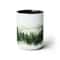 Pine Trees Coffee Cup Evergreen Forest Tea Mug Forest Landscape Mug Nature Inspired Drinkware Nordic Evergreen Cup Serene Forest Drinkware 3.jpg
