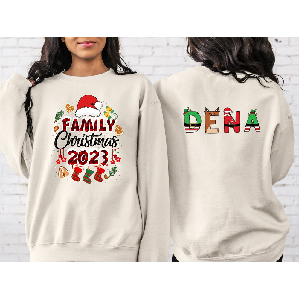 Family Christmas 2023 Backside Shirt, Baby Christmas Shirt, Family Shirt, Christmas Custom Shirt, Christmas Santa, Santa Christmas Shirt.jpg