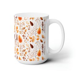 pretty autumn coffee mug autumn theme coffee cup fall tea cup fall lover gift