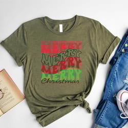 merry merry merry christmas shirt, merry christmas shirts, gift for christmas, merry christmas, holiday gift, christmas