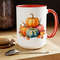 Pretty Autumn Pumpkin Mug Large 15oz Two Tone Pumpkin Mug Fall Vibes Pumpkin Cup Large Fall Inspired 11oz Autumn Pumpkin And Leaf Cup 1.jpg