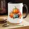 Pretty Autumn Pumpkin Mug Large 15oz Two Tone Pumpkin Mug Fall Vibes Pumpkin Cup Large Fall Inspired 11oz Autumn Pumpkin And Leaf Cup 8.jpg