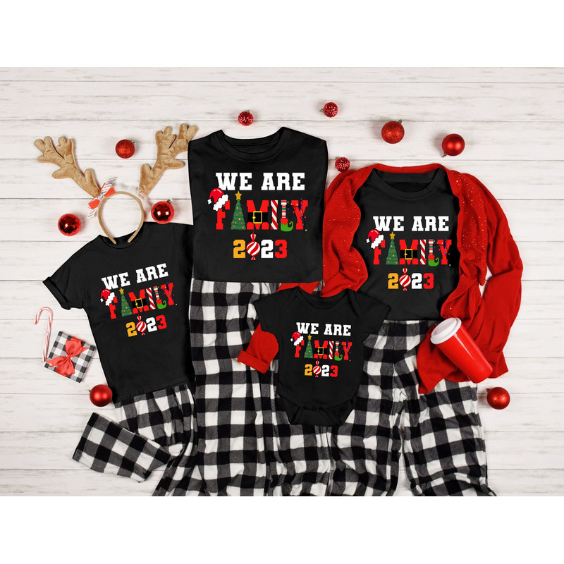 We Are Family 2023 Christmas Shirt, Christmas Family Shirt, Christmas Sweatshirt, Family Reunion Tee, Xmas Shirt, Christmas Women Shirt.jpg