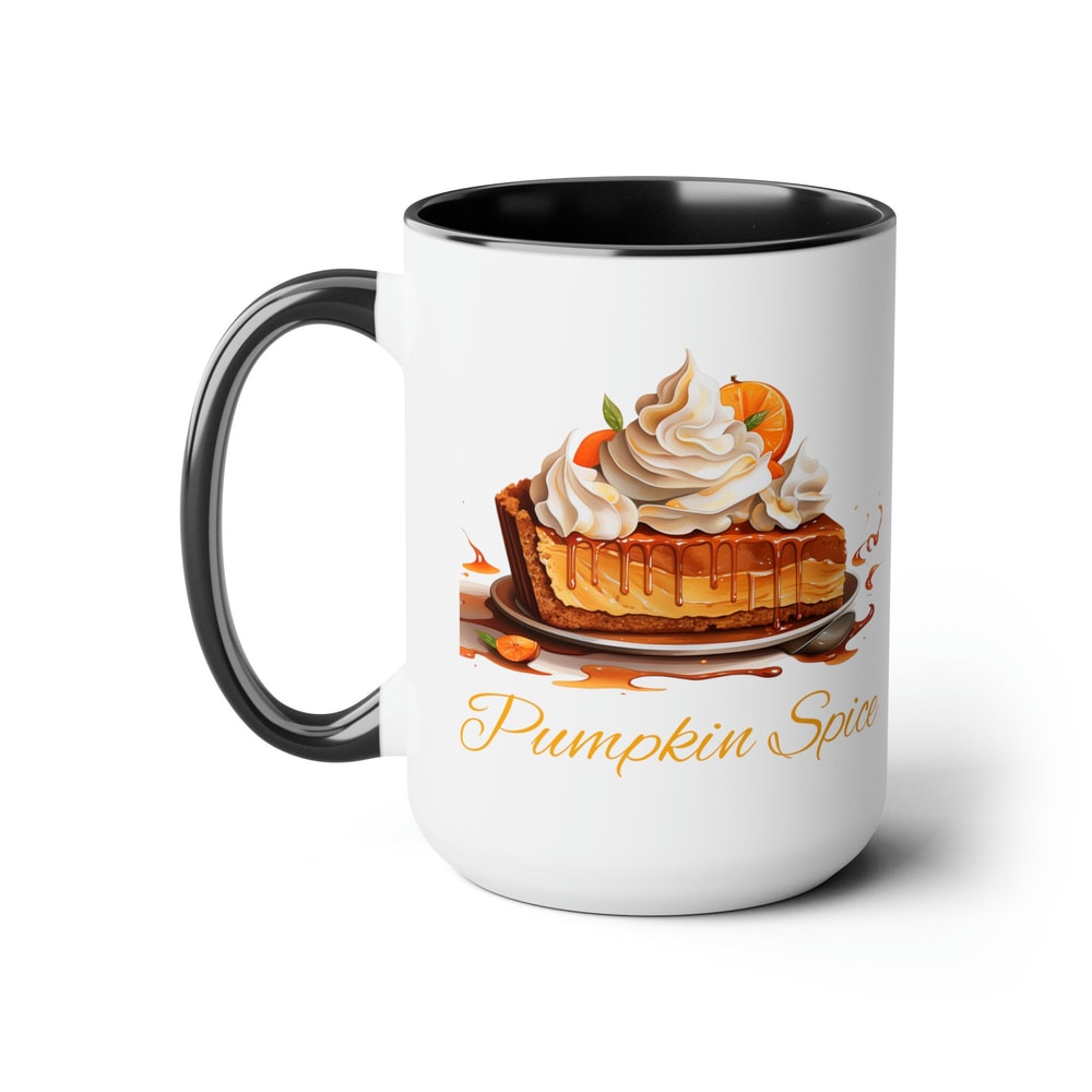 Pumpkin Pie Coffee Mug Fall Dessert Mug Thanksgiving Mug Gift Pumpkin Spice Holiday Coffee Cup Large Ceramic Thanksgiving Pumpkin Spice Cup 6.jpg