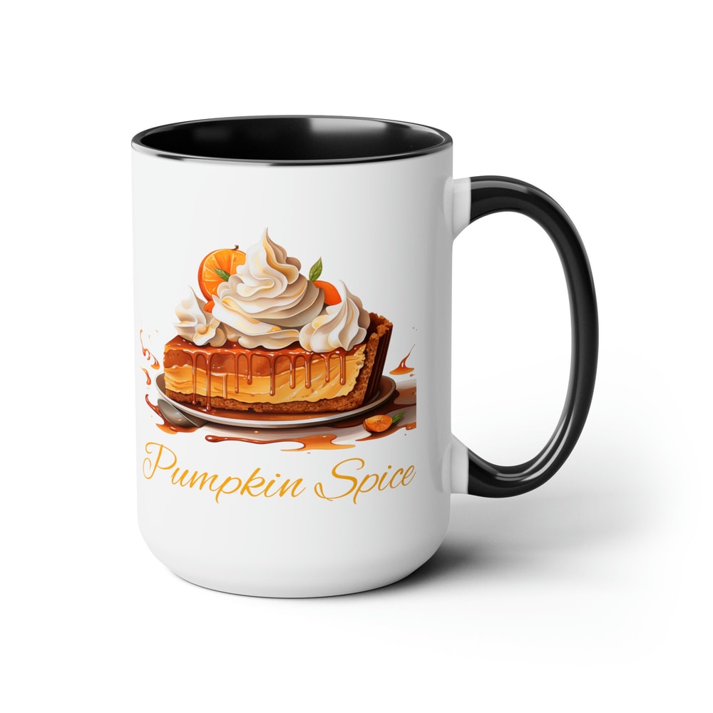 Pumpkin Pie Coffee Mug Fall Dessert Mug Thanksgiving Mug Gift Pumpkin Spice Holiday Coffee Cup Large Ceramic Thanksgiving Pumpkin Spice Cup 8.jpg