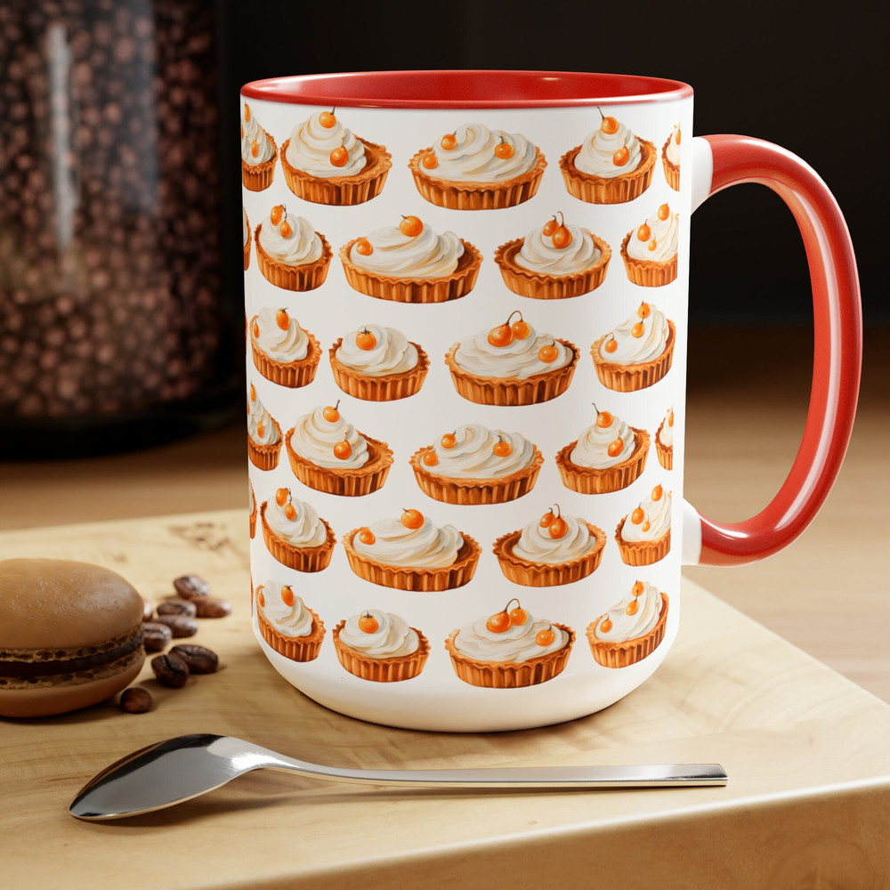 Pumpkin Pie Mug Autumn Dessert Mug Thanksgiving Coffee Mug Season Coffee Mug Pastry Mug Fall Dessert Coffee Mug Seasonal Holiday Gift Mug 1.jpg