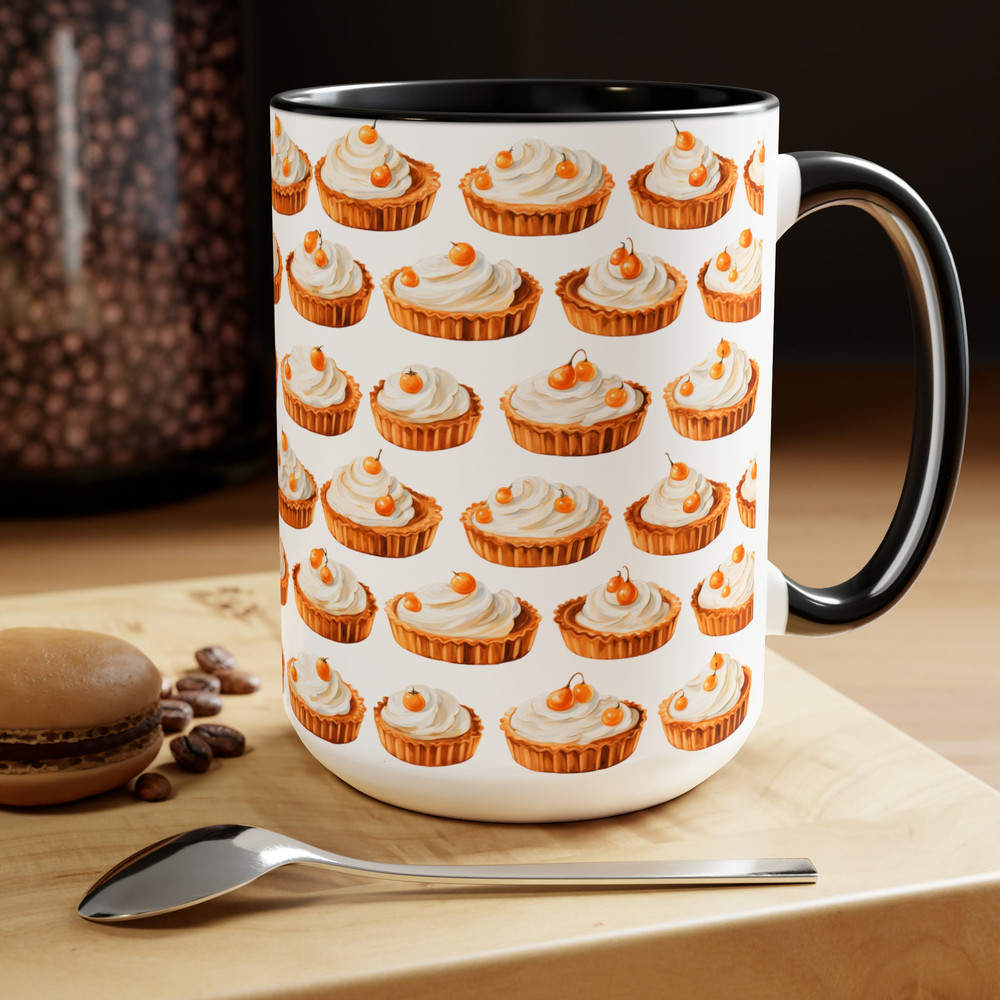 Pumpkin Pie Mug Autumn Dessert Mug Thanksgiving Coffee Mug Season Coffee Mug Pastry Mug Fall Dessert Coffee Mug Seasonal Holiday Gift Mug 5.jpg