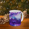 Purple Glaze Mug Purple Coffee Mug 11oz White Ceramic Purple Tea Mug Unique Pretty Glazed Pottery Tea Cup Glazed Decal Gifts Unique Gift 1.jpg