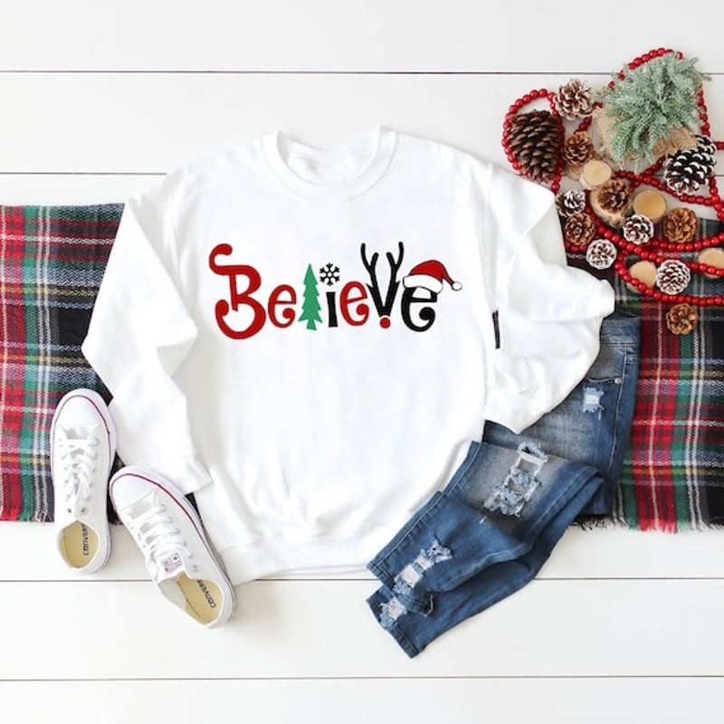 Believe dChristmas Shirt, Christmas Believe Shirt Christmas Party Shirt Christmas T-Shirt, Christmas Family Shirt, Believe Shirt.jpg