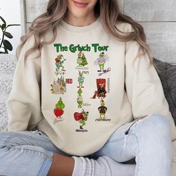 Christmas TS Shirt, The Grinch Tour, The Grinch In My Grinch Eras Sweatshirt, Grinch Tour Sweatshirt, Grinch Christmas S