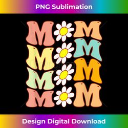 Groovy Mom Daisy Flower Funny Mother's Day For Mom of Girl - Artisanal Sublimation PNG File - Tailor-Made for Sublimation Craftsmanship