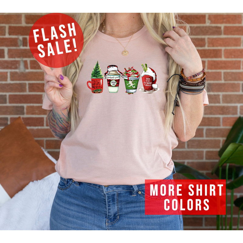 Sarcastic Christmas Drinks Happy Noel Shirt, A Mug Of Pine Tree Shirt, Santa Lovers Christmas Shirt, Christmas Party Tee, Cup Of Santa Shirt.jpg