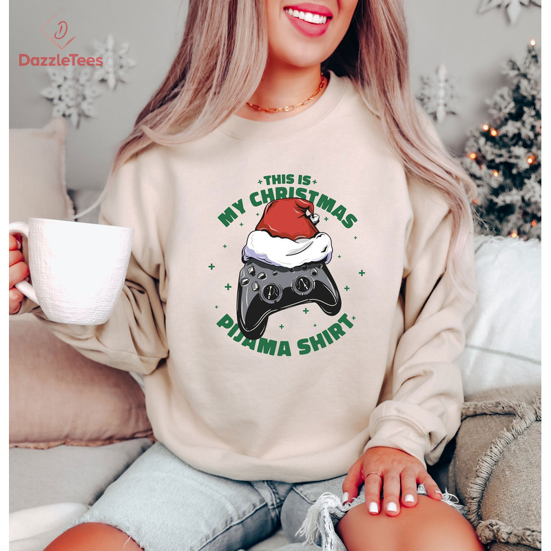 This Is My Christmas Crewneck Sweatshirt, Christmas Gamers Hoodie, Funny Gamer Boy Sweater,Xmas Game Night Shirt,Trendy Christmas Party Gift.jpg