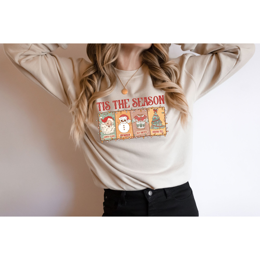 Tis The Season Crewneck Sweatshirt Gift For Christmas, Christmas Tarot Cards Shirt, Xmas Tis The Season Hoodie, Winter Tee, Merry Christmas.jpg