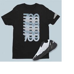700 stack t-shirt to match yeezy boost 700 mnvn blue tint - kanye shirt - yeezy 700 shirt