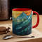 Stained Glass Style Mountain Mug Nature Inspired Coffee Cup Outdoor Design Drinkware Nature Mountain Scene Mug Dad Gift Coffee Mug 11oz 10.jpg