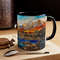 Stained Glass Style Mountain Range Coffee Mug Nature Inspired Tea Mug Outdoor Design Drinkware Stained Glass Nature Scene Cup Scenic Beauty 5.jpg