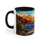 Stained Glass Style Mountain Range Coffee Mug Nature Inspired Tea Mug Outdoor Design Drinkware Stained Glass Nature Scene Cup Scenic Beauty 7.jpg