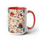 Vibrant Floral Pattern Coffee Mug Flower Patterned Mug Botanical Flower Tea Cup Beautiful Flower Cup Botanical Tea Mug Garden Lover Gift 4.jpg