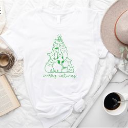 merry catmas shirt merry catmas christmas tree shirt funny christmas shirt christmas shirts holiday shirt winter sh