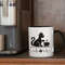 Cat Mom Cat Dad Coffee Lover Accent Coffee Mug 11oz, Two Toned Black and White Coffee Cup, Black Cat Coffee Bean Cardiogram Coffee Mug 4.jpg