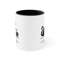 Cat Mom Cat Dad Coffee Lover Accent Coffee Mug 11oz, Two Toned Black and White Coffee Cup, Black Cat Coffee Bean Cardiogram Coffee Mug 5.jpg