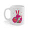 Coffee Mug Mom Gift, Cute Floral Design Bunnies Print Gift For Mom or Child White Ceramic Mug 4.jpg