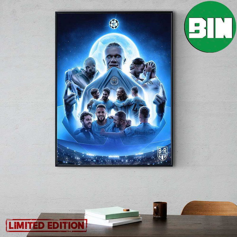 Man City Win Their First UEFA Champions League 2023 Home Decor Poster-Canvas.jpg
