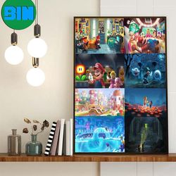 mario movie concept artwork poster canvas