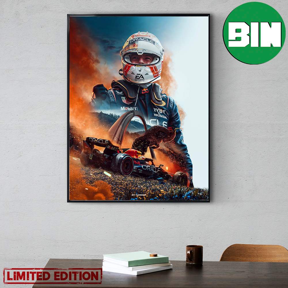 Max Verstappen Austrian GP Winner Champions MV1 Red Bull Racing F1 Home Decor Poster Canvas.jpg