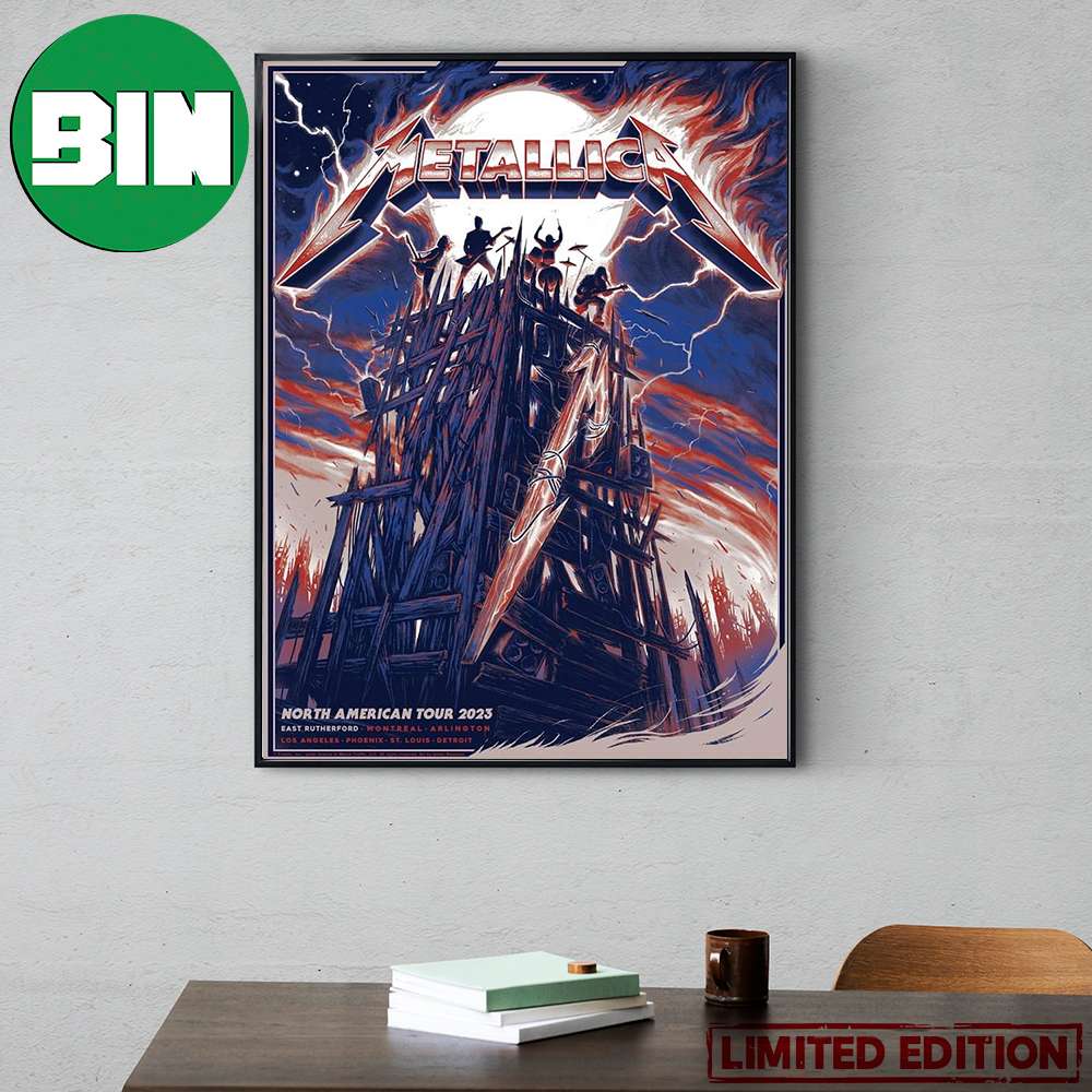 Metallica M72 East Rutherford NJ USA 2023 North American Tour August 4 And 6 Home Decor Poster Canvas.jpg