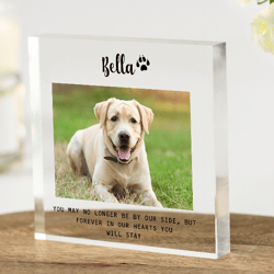 Dog Memorial Photo Keepsake, Pet Loss, Pet Memorial, Personalized Pet Loss Gift , Dog Loss Gift, Pet Bereavement Gift, P