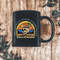 Halloween Black Mug 11oz, Skull on the Beach Happy Halloween Coffee Tea Mug, Tropical Halloween Coffee Mug Gift for a Friend. 5.jpg