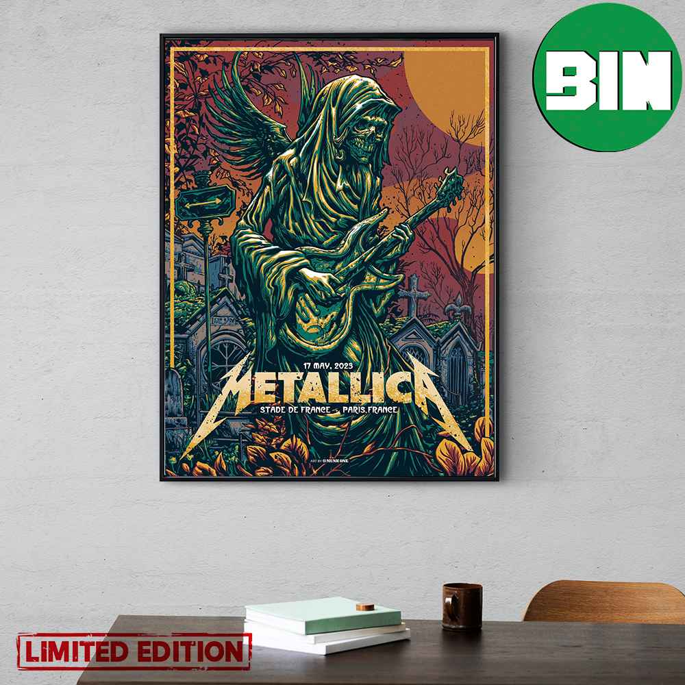 Metallica M72 World Tour 2023 Stade De France Paris France Home Decor Poster-Canvas.jpg