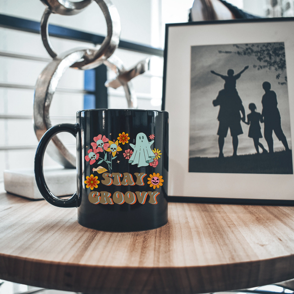 Halloween Stay Groovy 11oz Ceramic Mug, Fall Vibe Cute Ghost Halloween  Coffee Mug, Perfect Gift for Coffee Lover. 5.jpg