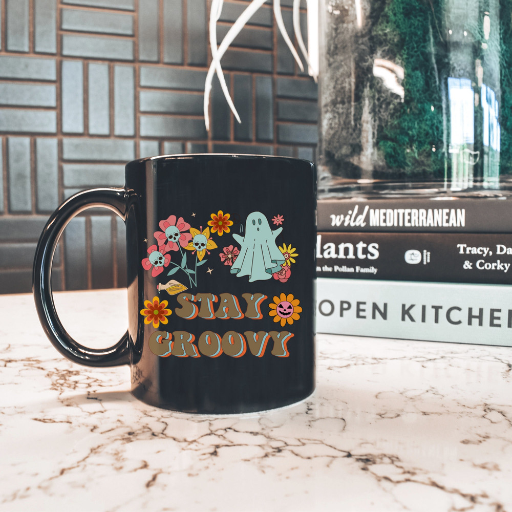 Halloween Stay Groovy 11oz Ceramic Mug, Fall Vibe Cute Ghost Halloween  Coffee Mug, Perfect Gift for Coffee Lover. 6.jpg