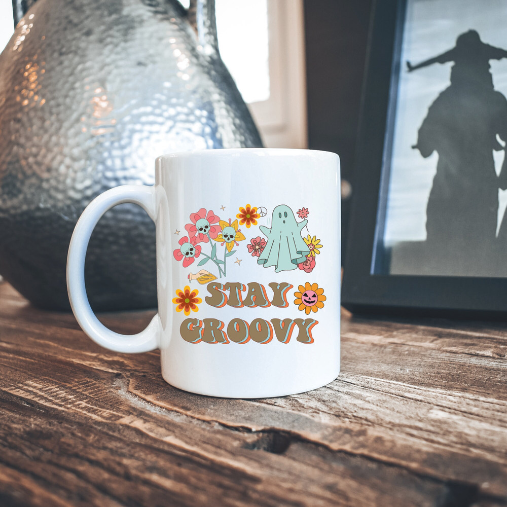 Halloween Stay Groovy 11oz Ceramic Mug, Fall Vibe Cute Ghost Halloween  Coffee Mug, Perfect Gift for Coffee Lover. 7.jpg