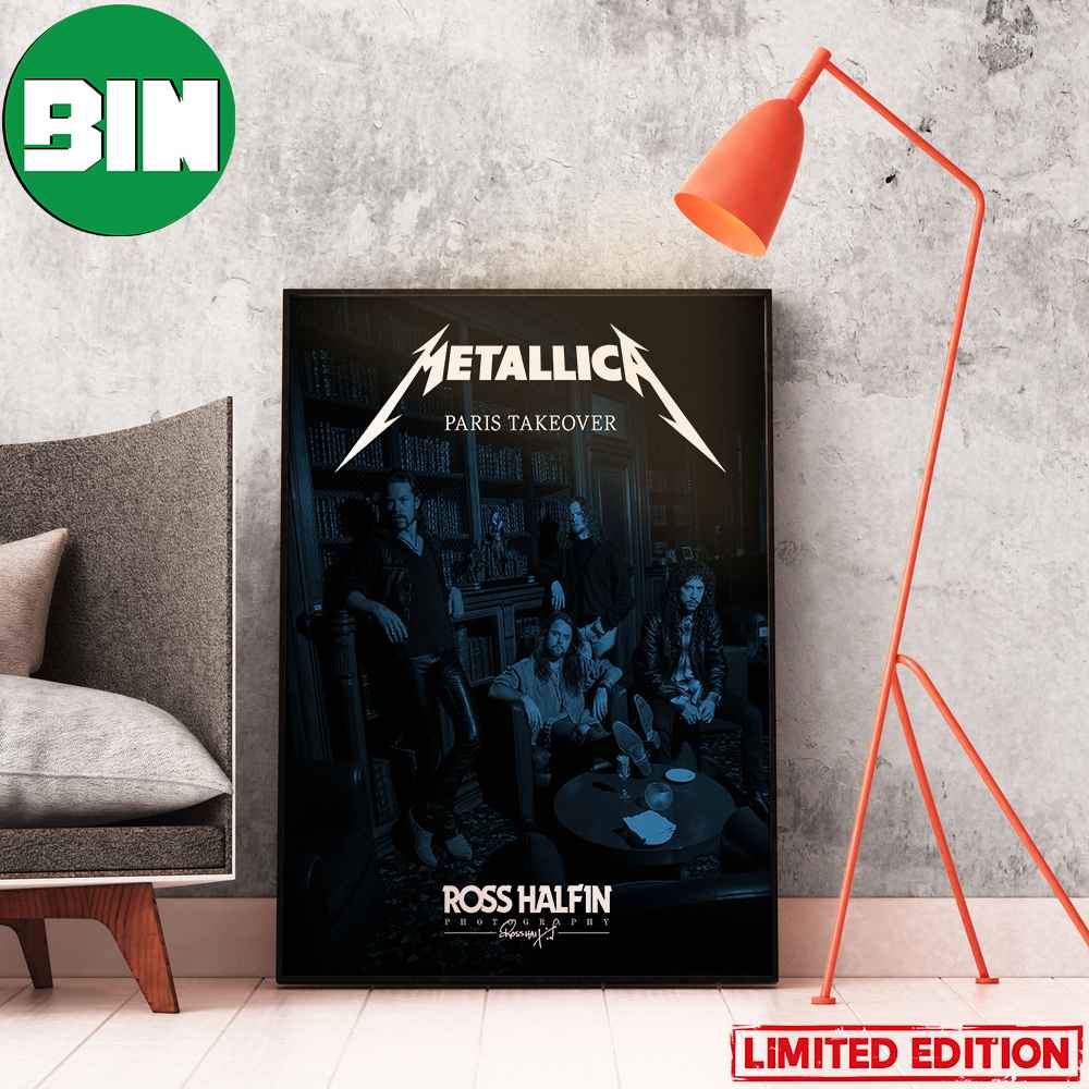 Metallica Paris Takeover Ross Halfin Photo M72 Paris World Tour Stade De France Home Decor Poster-Canvas.jpg