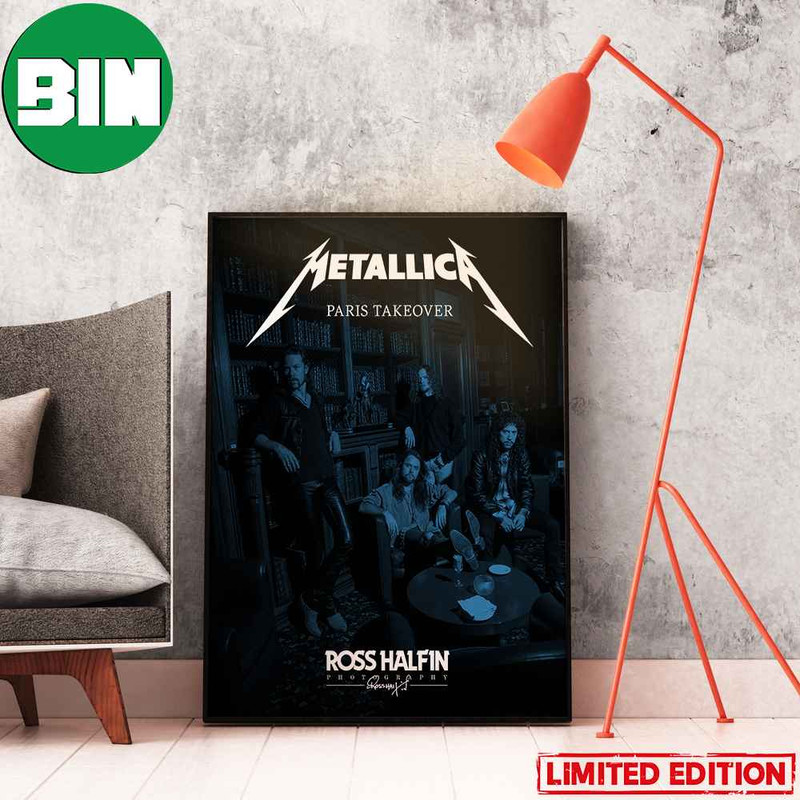 Metallica Paris Takeover Ross Halfin Photo M72 Paris World Tour Stade De France Home Decor Poster-Canvas.jpg