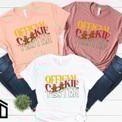 official cookie tester shirt, merry christmas shirt, christmas shirt, deer couple shirt, christmas vacation shirt, famil