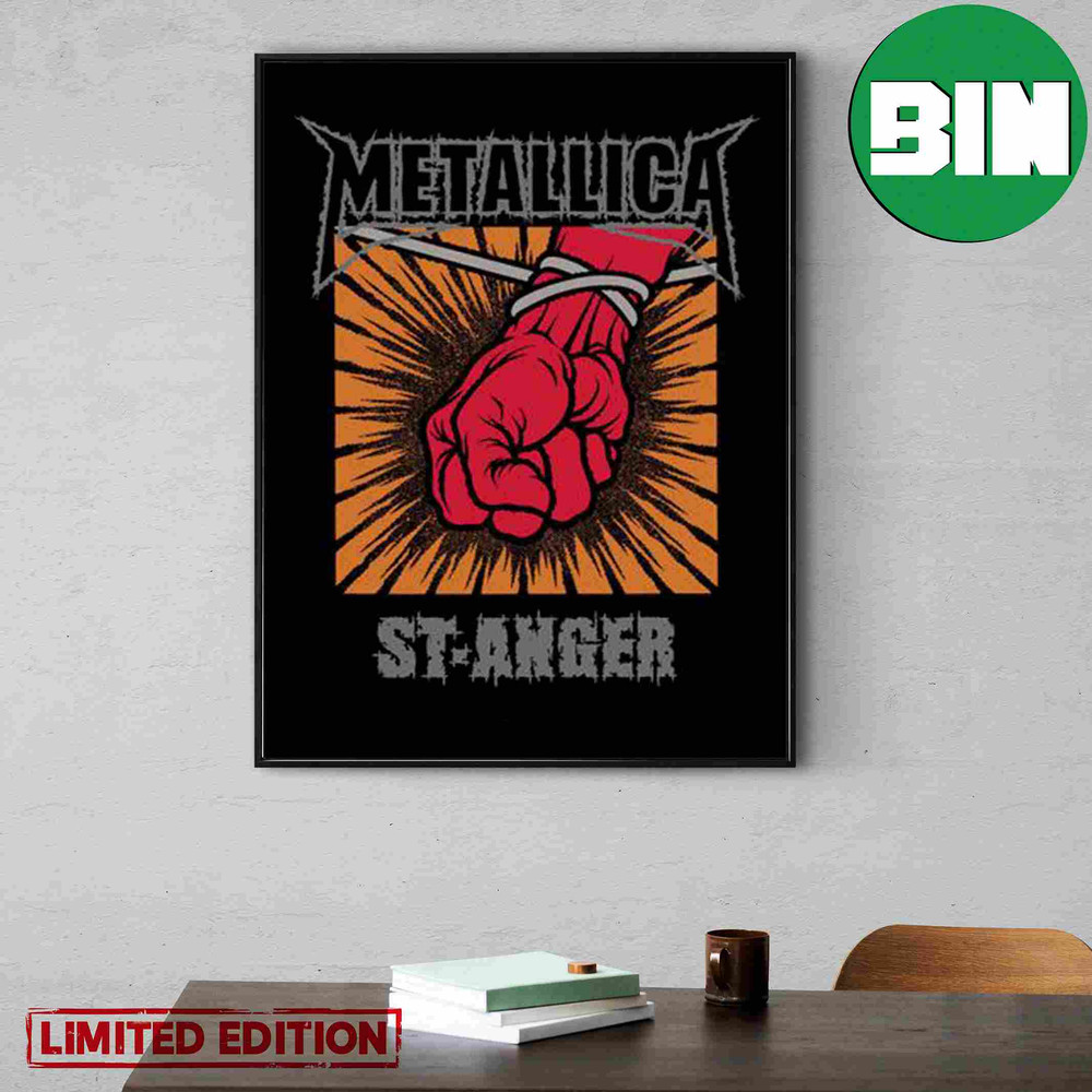 Metallica St Anger Album 20th Annivesary Performance 2023 Home Decor Poster-Canvas.jpg