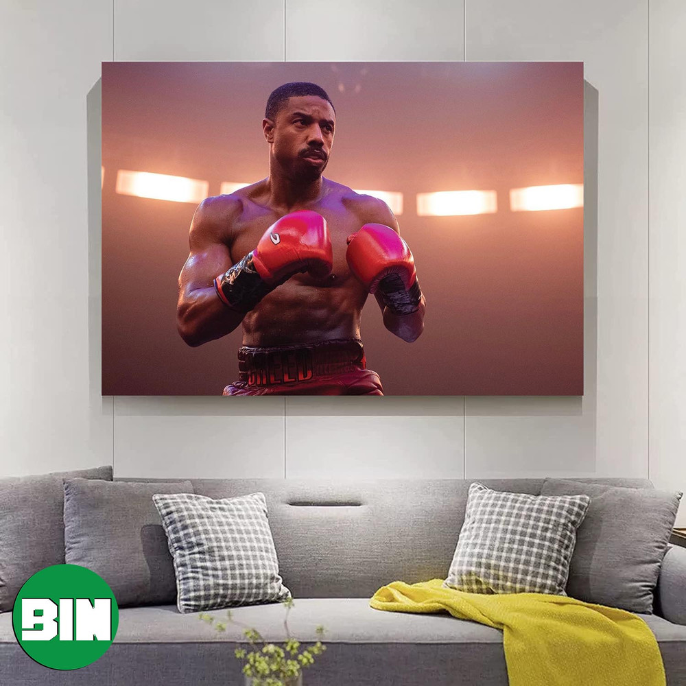 Michael B Jordan Creed 3 Fight Scence Poster-Canvas.jpg
