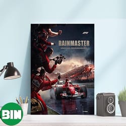 michael schumacher rainmaster f1 canvas-poster