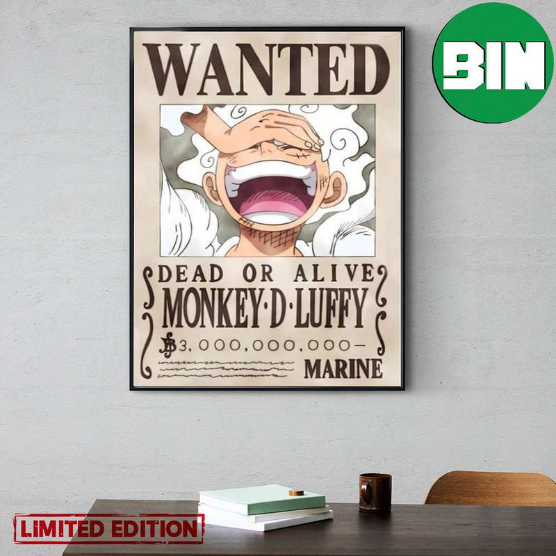 Monkey D Luffy Dead Or Alive Wano Arc Wanted Poster Canvas.jpg