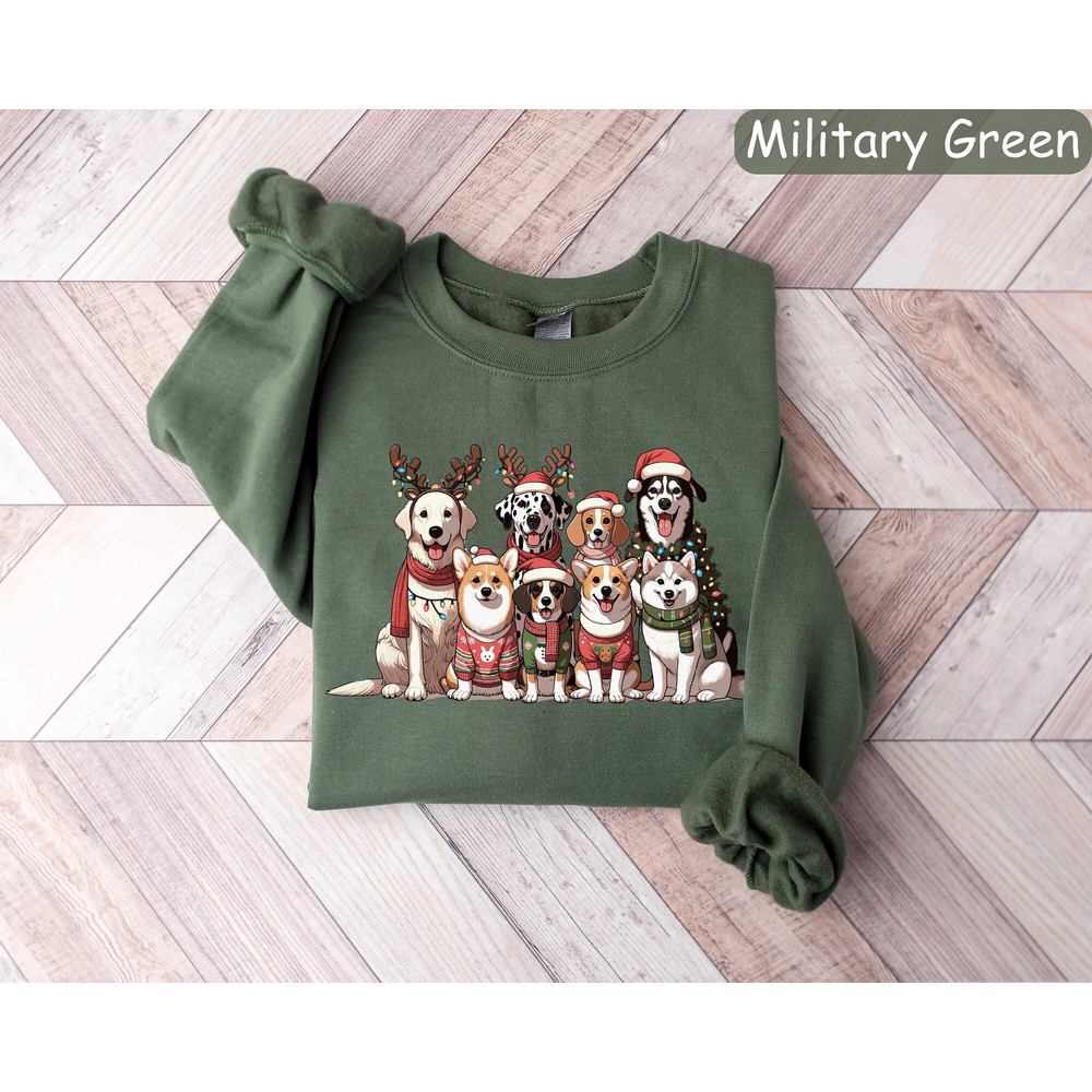Dog Christmas Sweatshirt, Dog Lover Gift, Dog Christmas Shirt, Dog Mom Sweater, Christmas Gift, Holiday Sweaters, Christmas Crewneck, Xmas.jpg