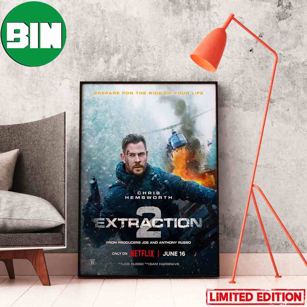 New Poster For Extraction 2 With Chris Hemsworth Only On Netflix Home Decor Poster-Canvas.jpg