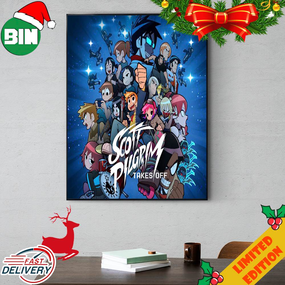 New Poster For Scott Pilgrim Anime Netflix Series Poster Canvas.jpg